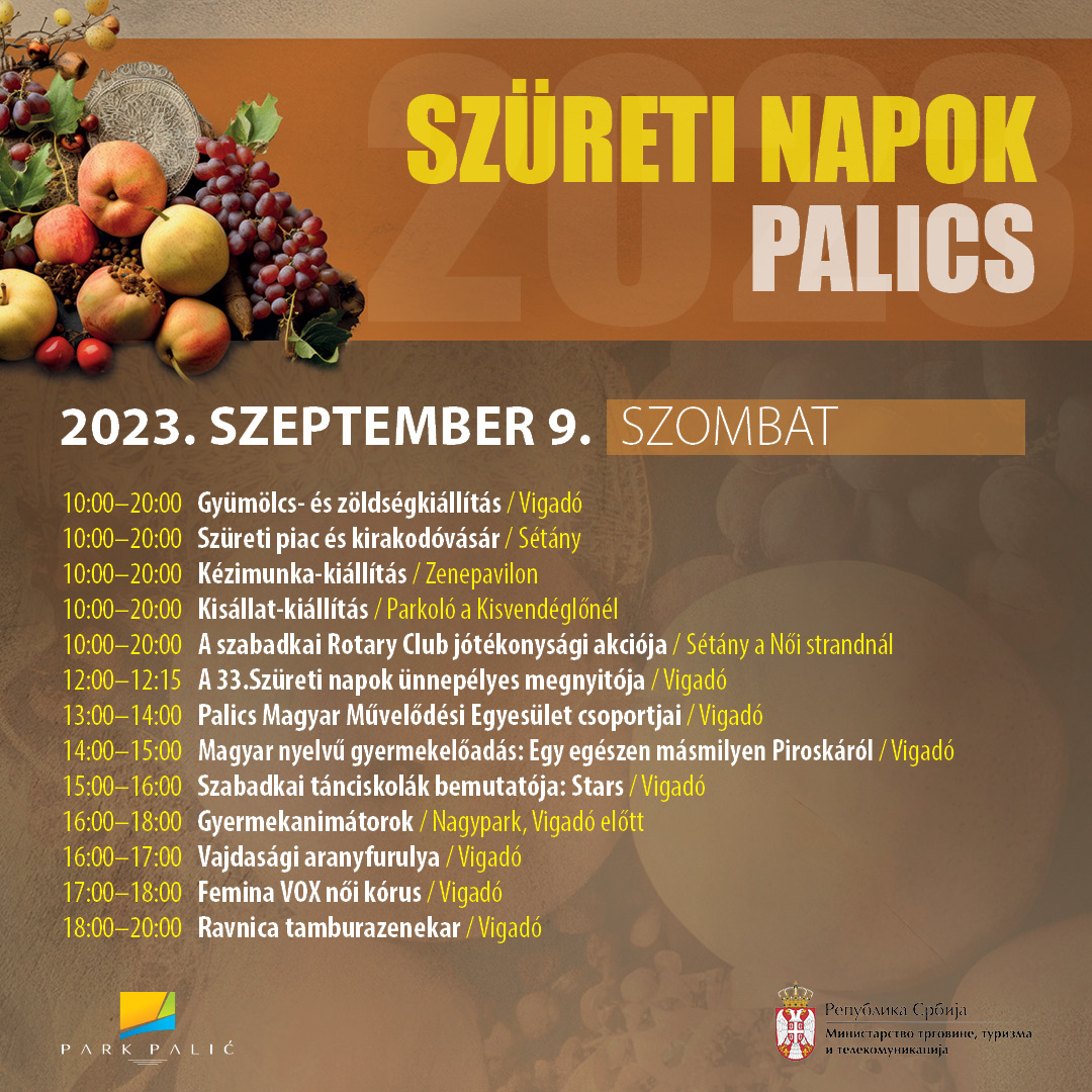 Palicsi Szüreti Napok 2023